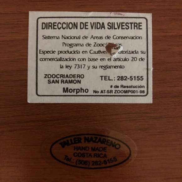 Wooden Box w/Butterflies - 463 $70 or $60 w/offer - Picture 6 of 7